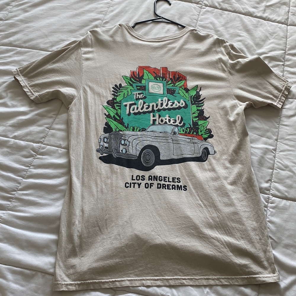 Talentless. Size large. Cotton tee.